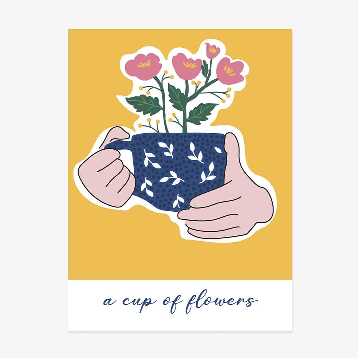 Plakat „A cup of flowers”