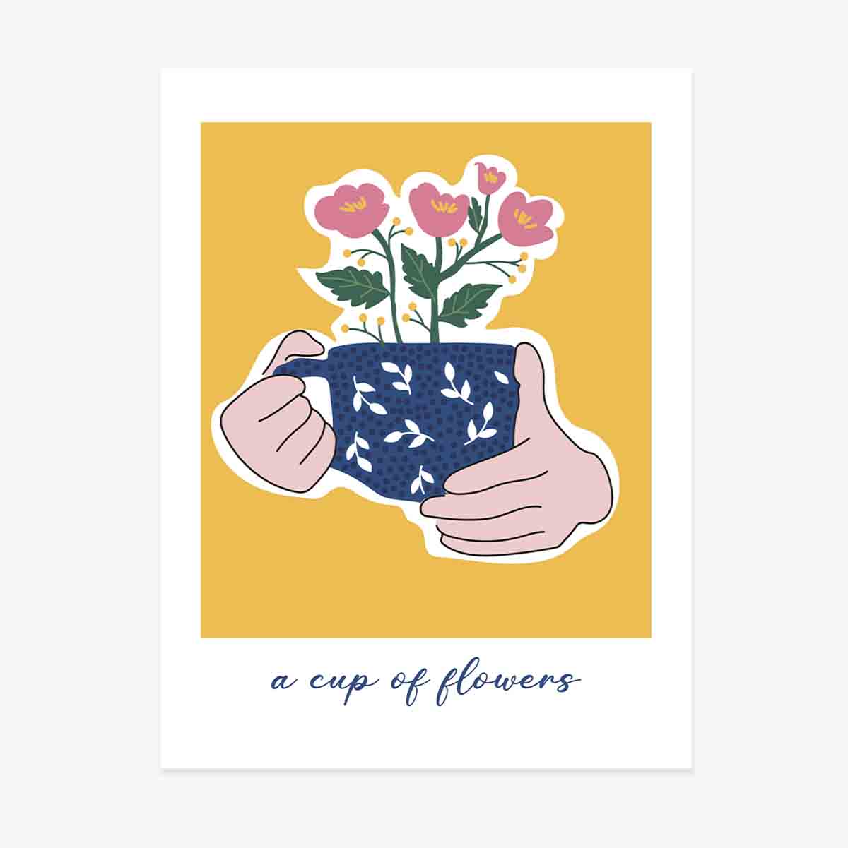 Plakat „A cup of flowers”