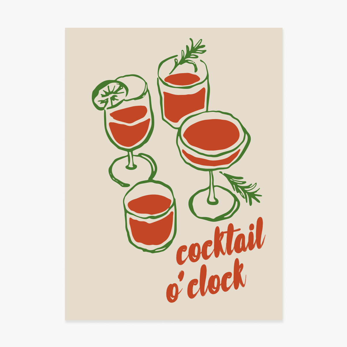 Plakat „Cocktail o