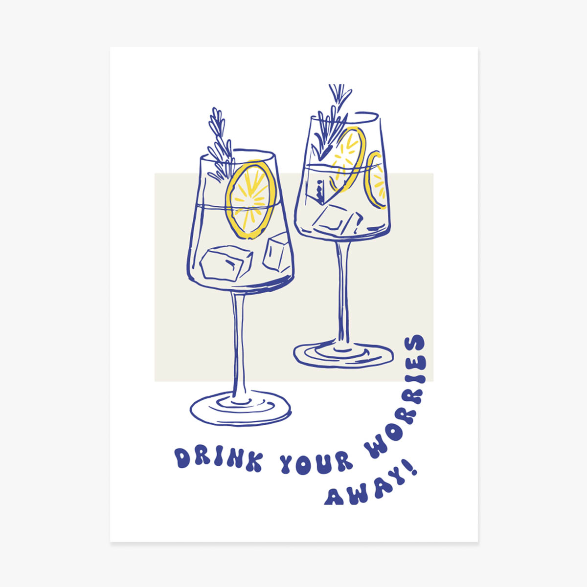 Plakat „Drink away”