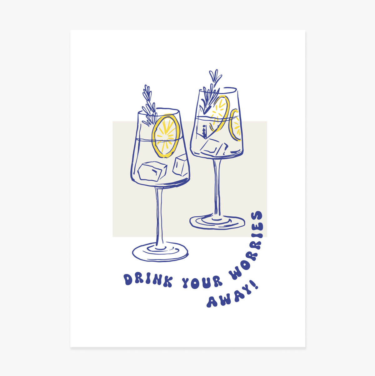 Plakat „Drink away”
