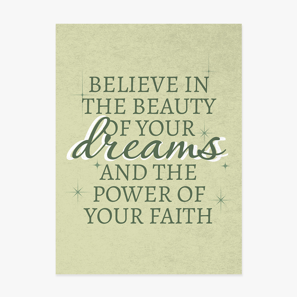 Plakat „Faith”