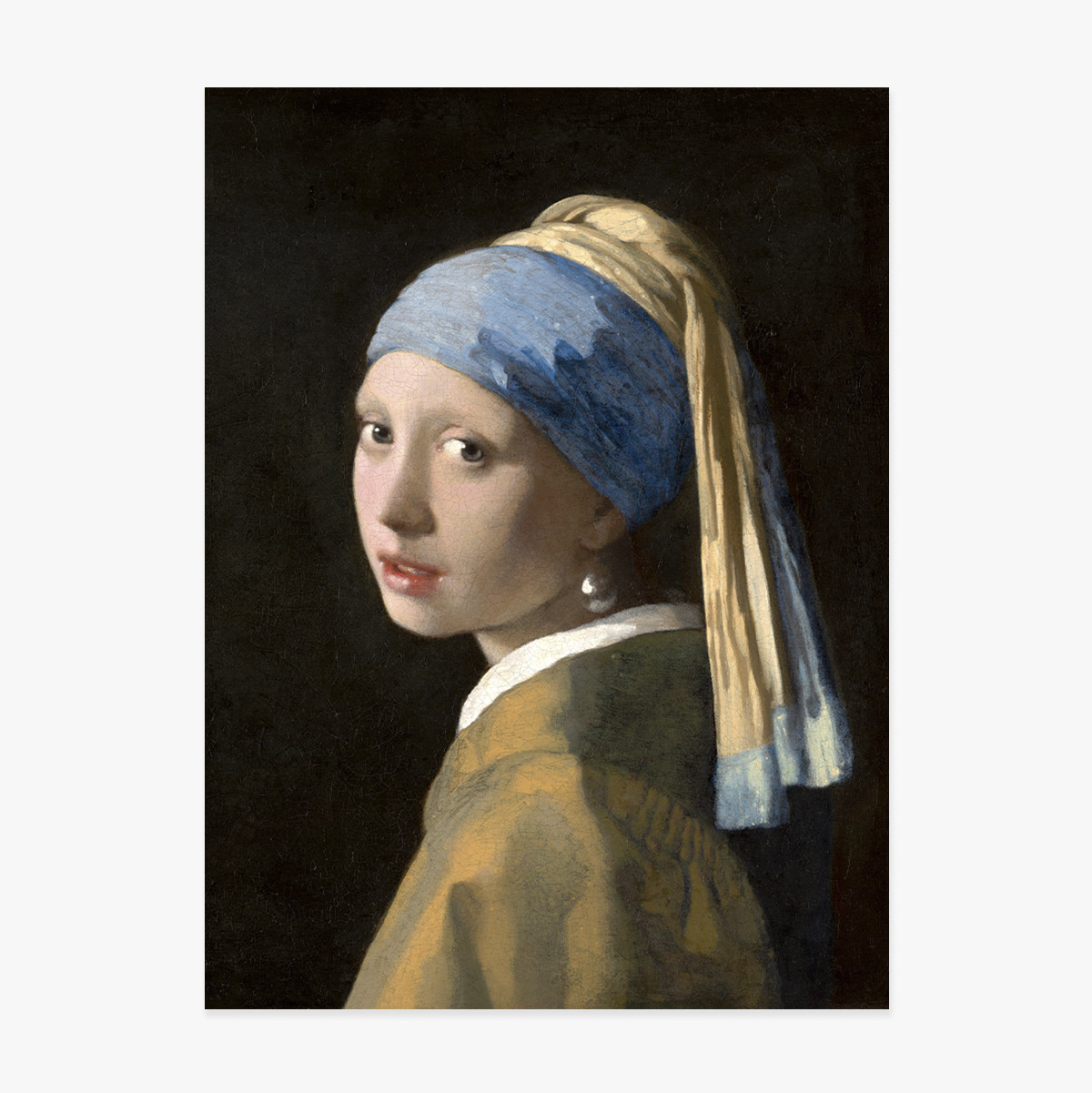 Plakat: Johannes Vermeer, „Dziewczyna z perłą”, 1665