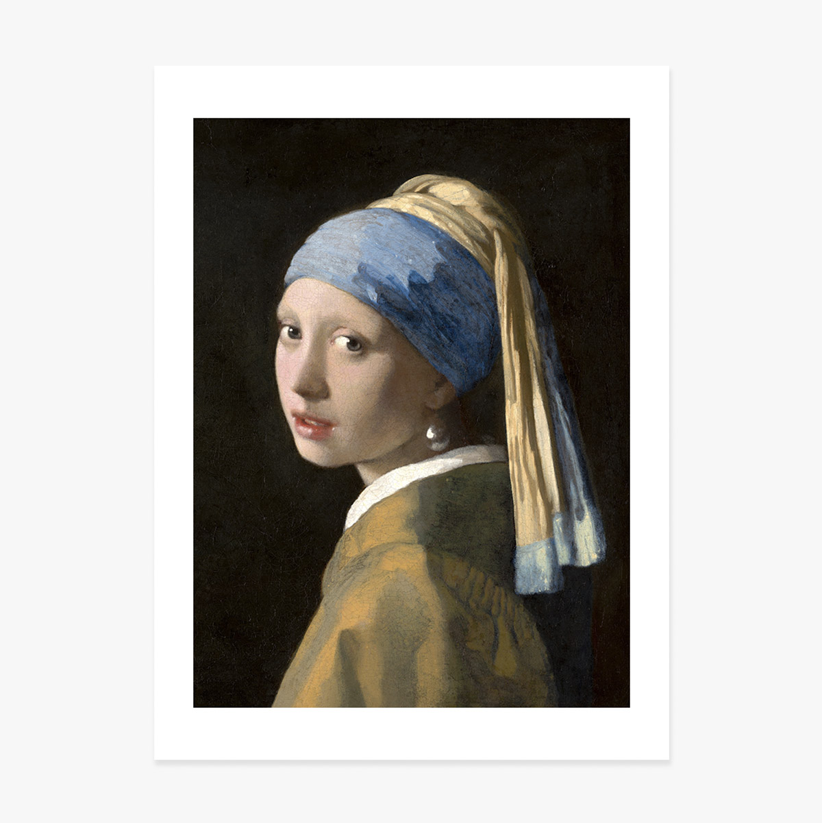 Plakat: Johannes Vermeer, „Dziewczyna z perłą”, 1665