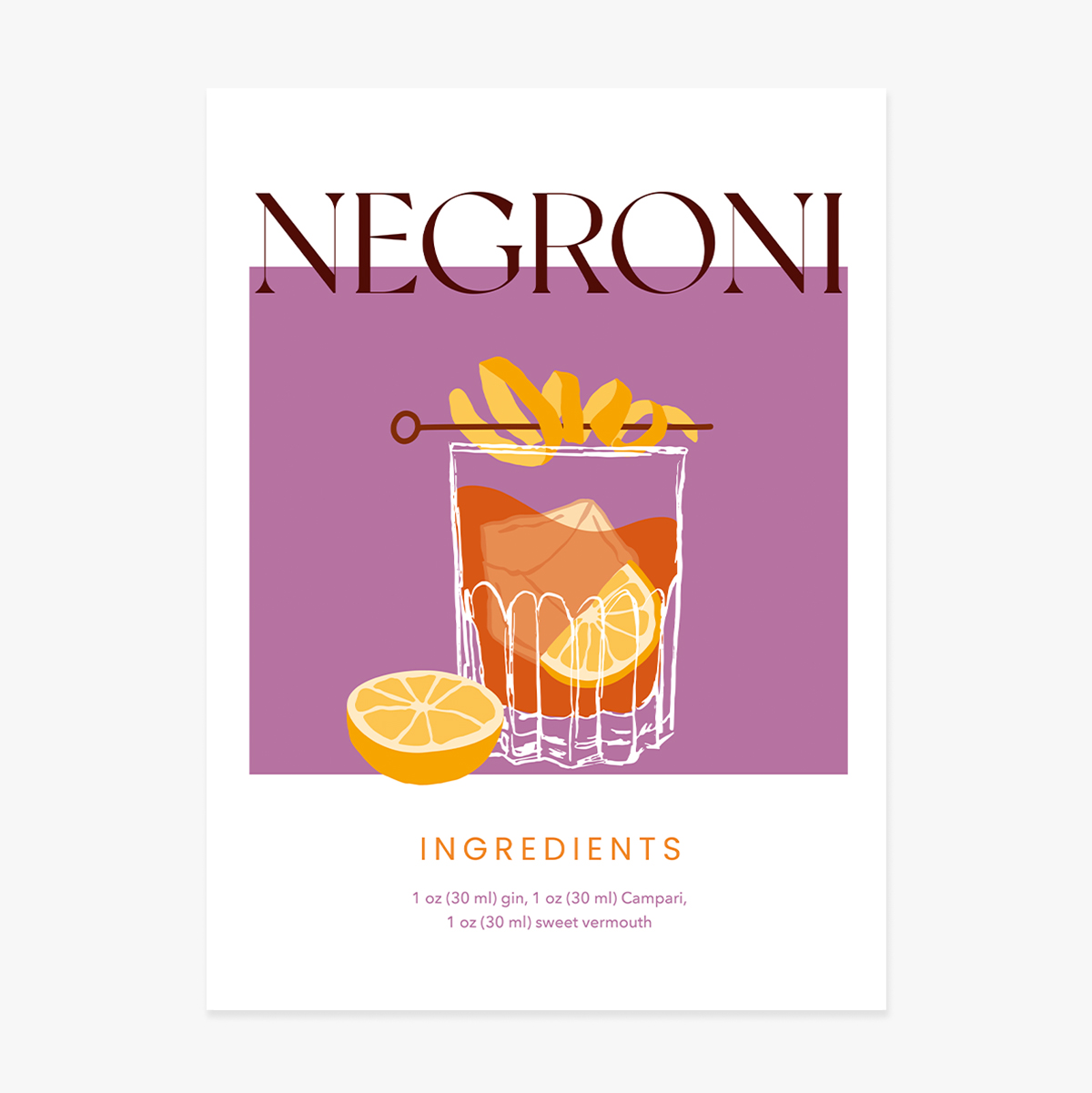 Plakat Negroni
