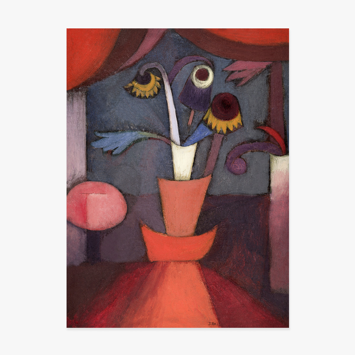 Plakat Paula Klee, „Jesienny kwiat”, 1922 r.