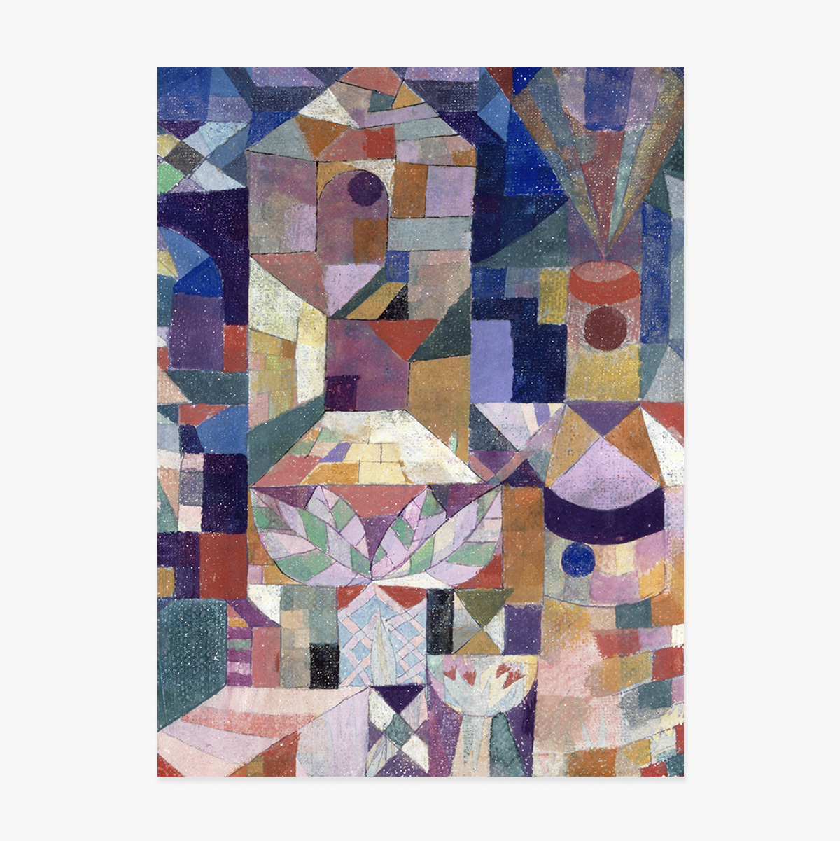 Plakat Paula Klee, Burggarten 1919