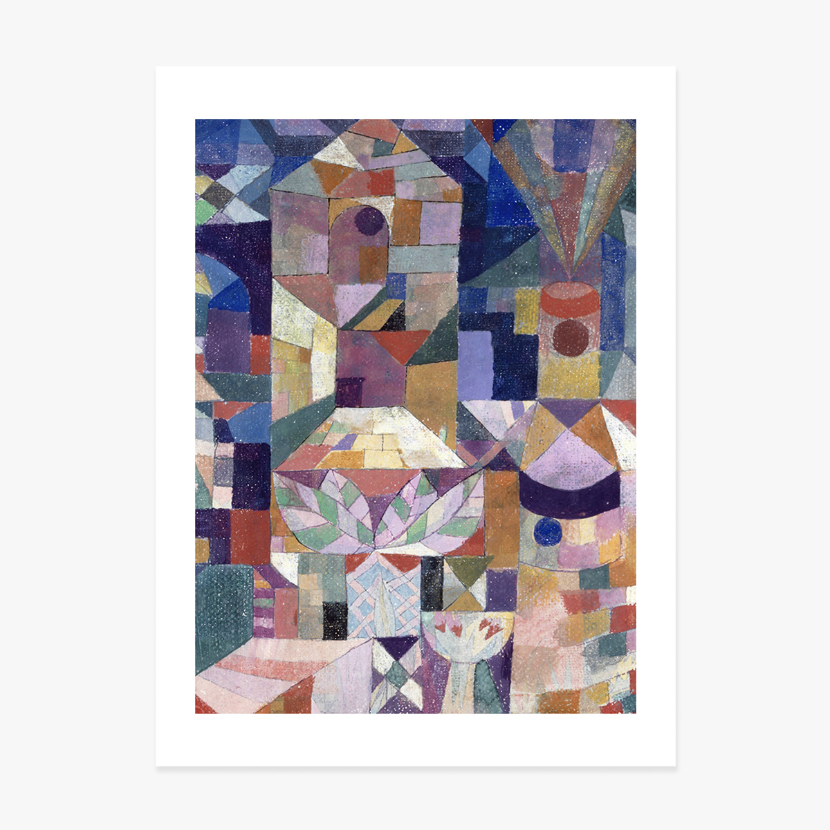 Plakat Paula Klee, Burggarten 1919