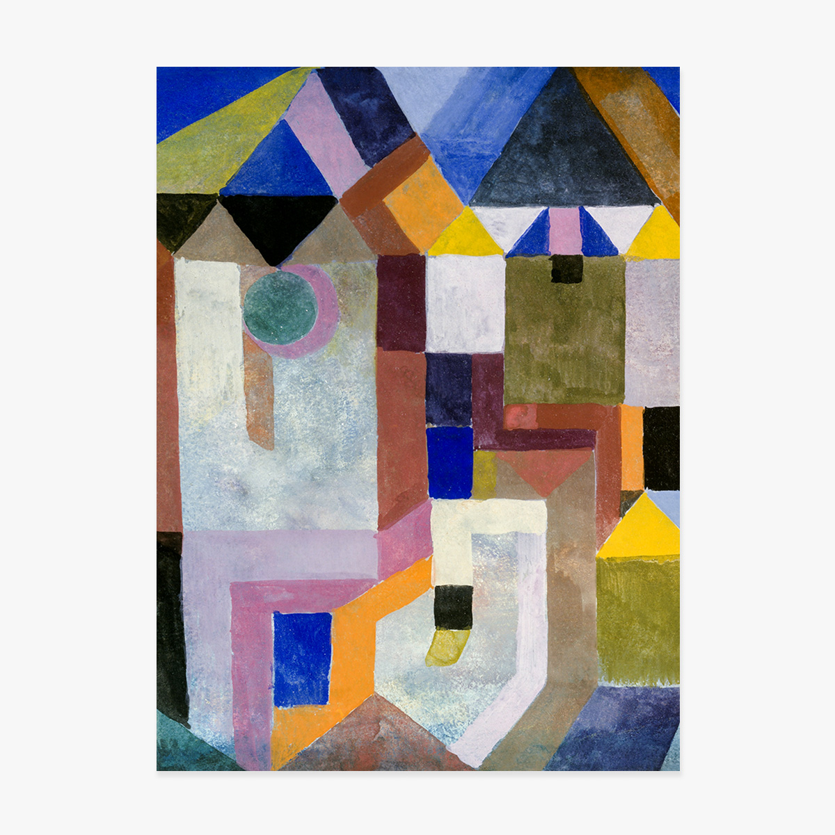Plakat Paula Klee, „Colorful Architecture” z 1917 r.