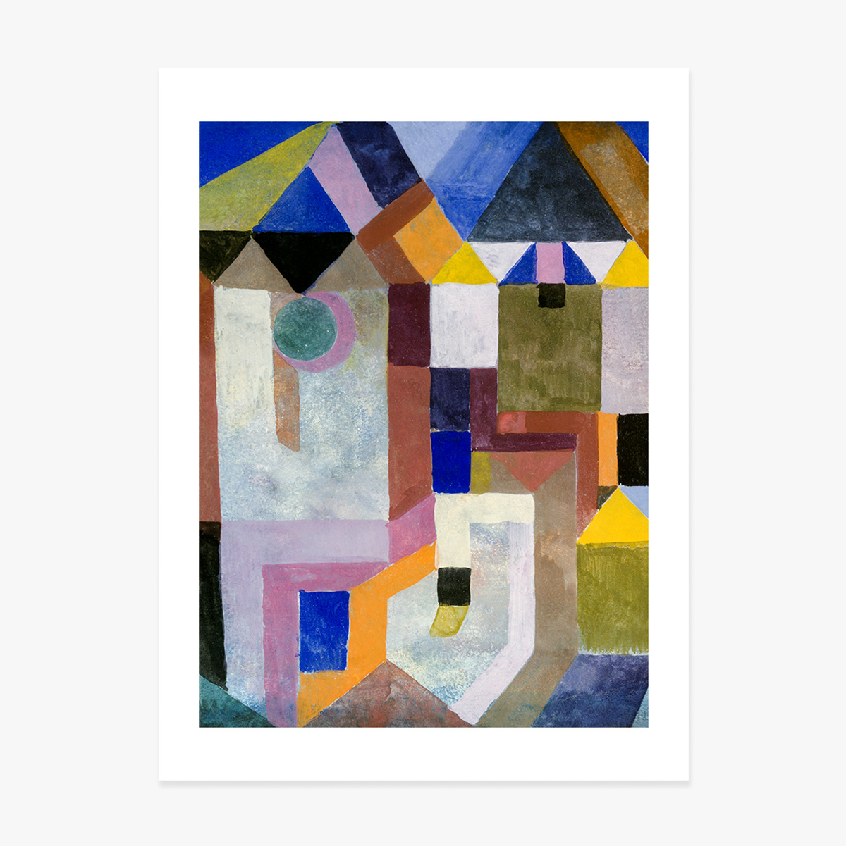 Plakat Paula Klee, „Colorful Architecture” z 1917 r.