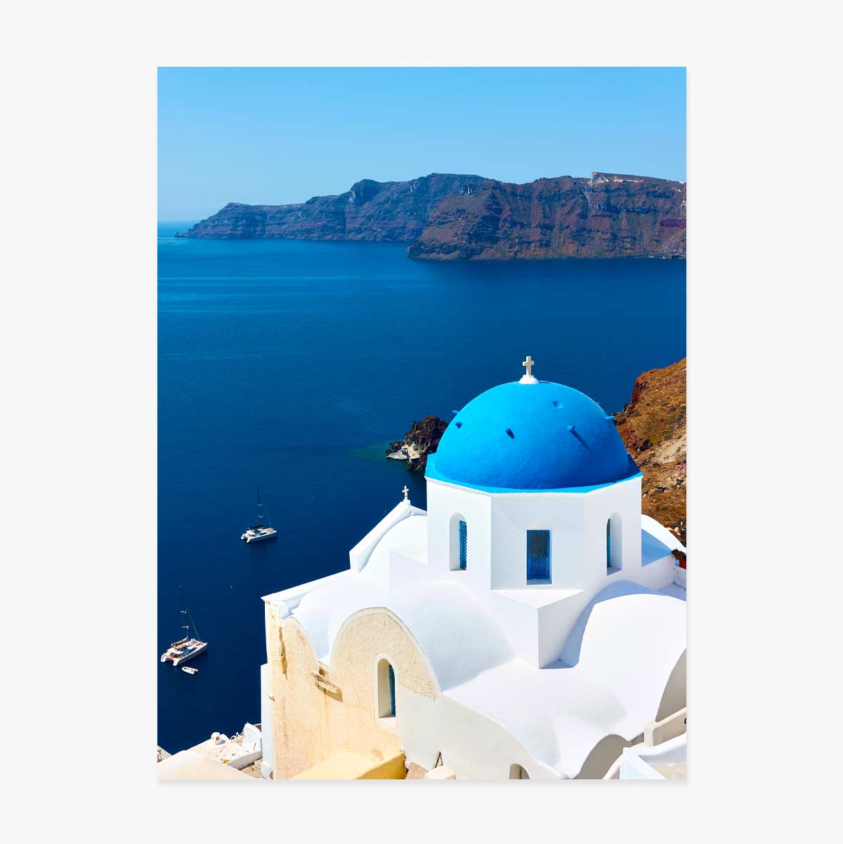 Plakat z Santorini