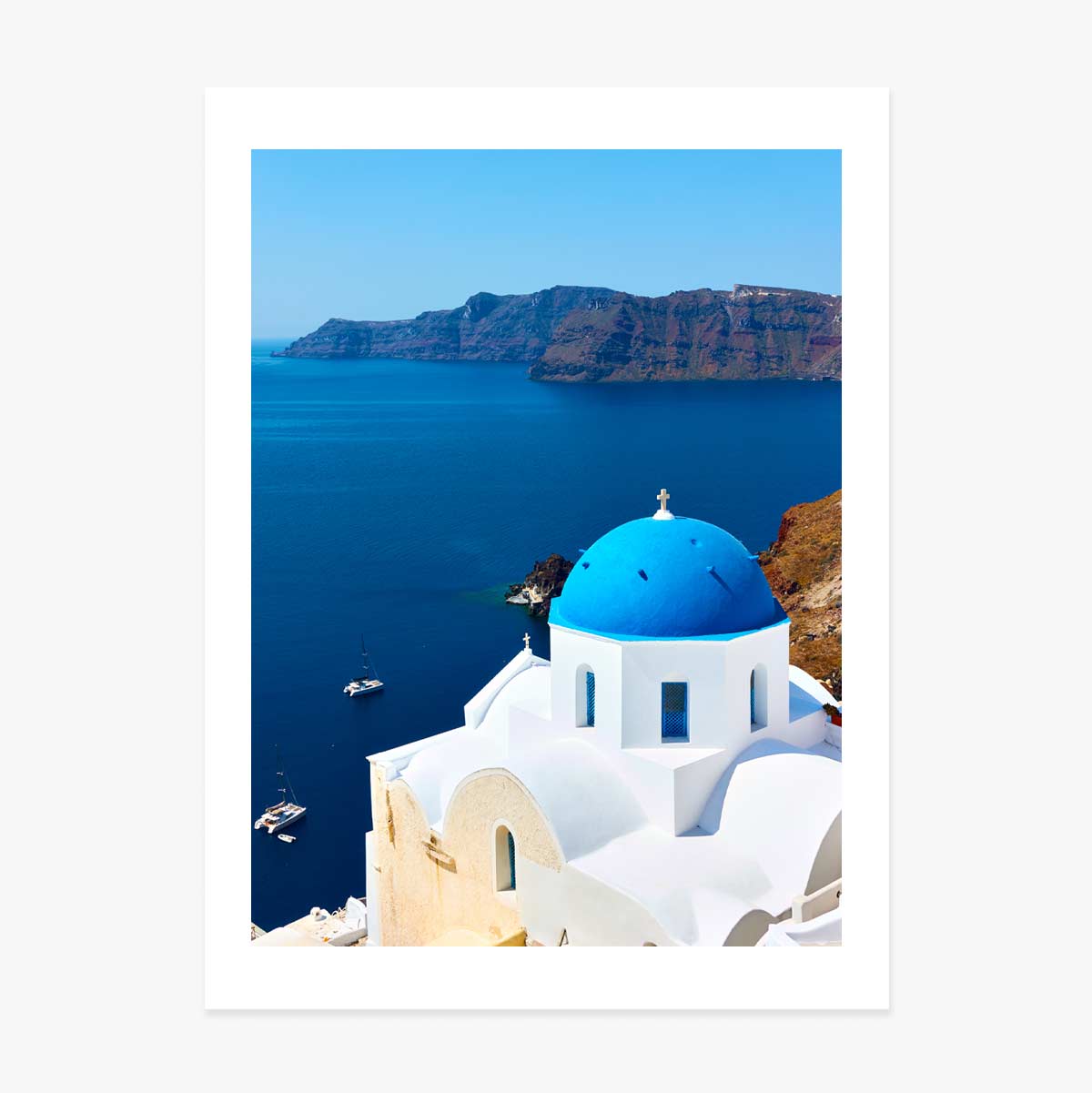 Plakat z Santorini