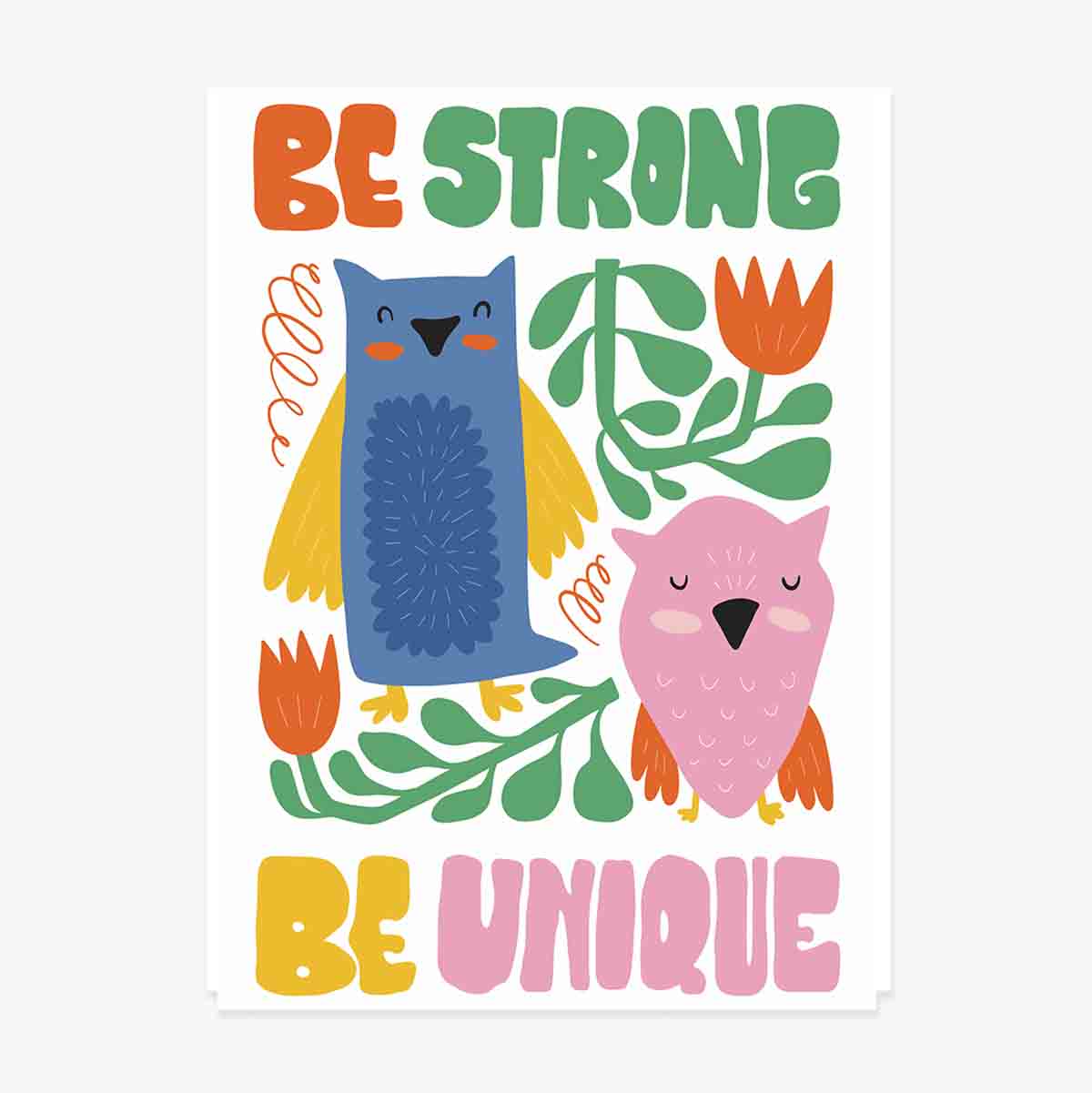 Plakat „Strong & unique”