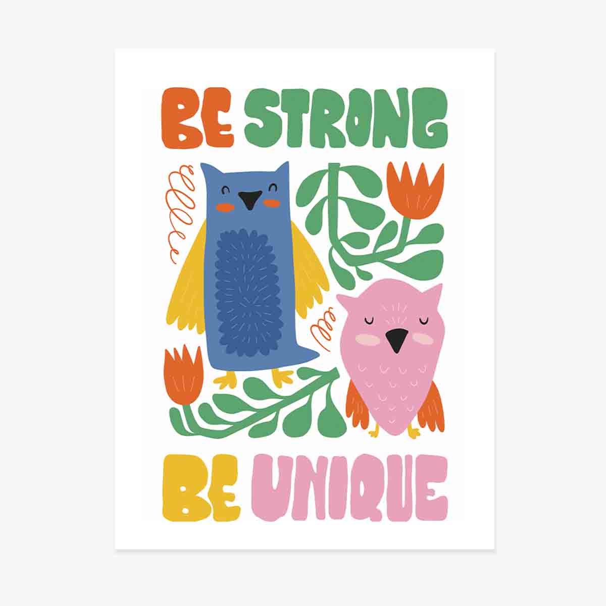 Plakat „Strong & unique”