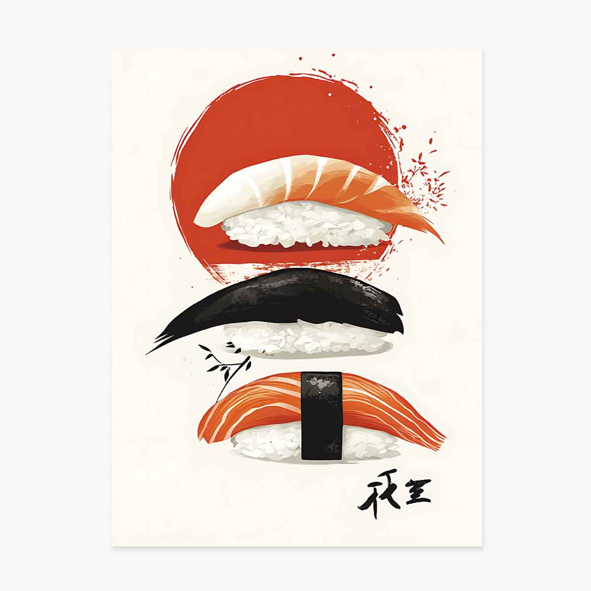Sushi art poster