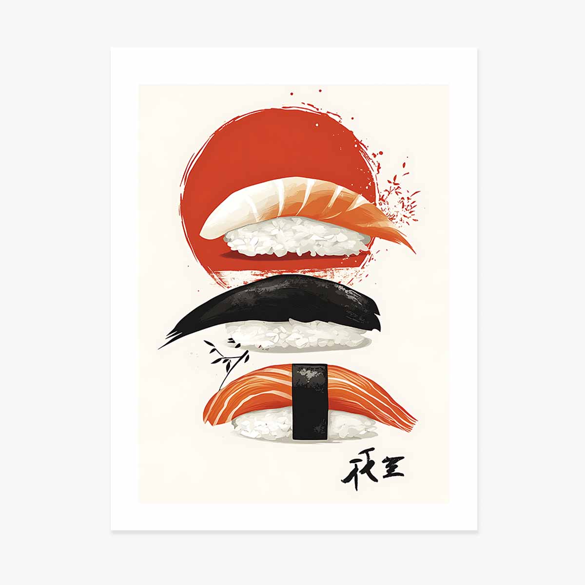 Sushi art poster