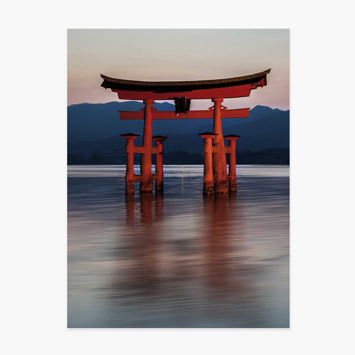 Plakat przedstawiający Bramę Torii