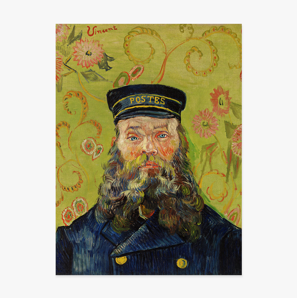 Plakat Vincenta van Gogha, „Listonosz Joseph Roulin”, 1889 r.