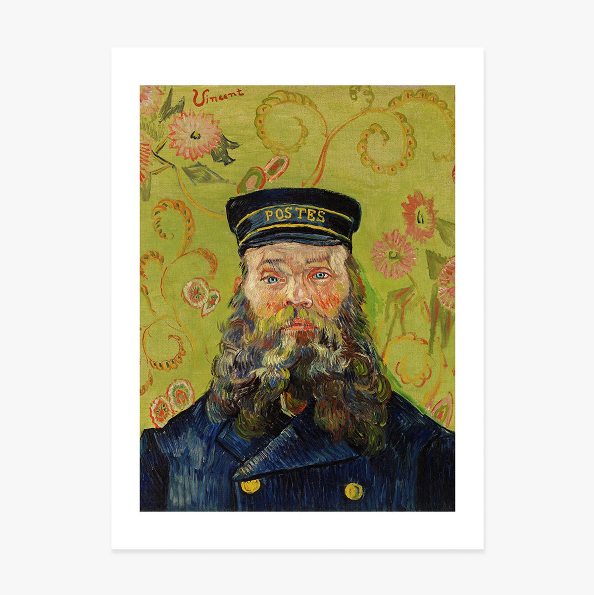 Plakat Vincenta van Gogha, „Listonosz Joseph Roulin”, 1889 r.